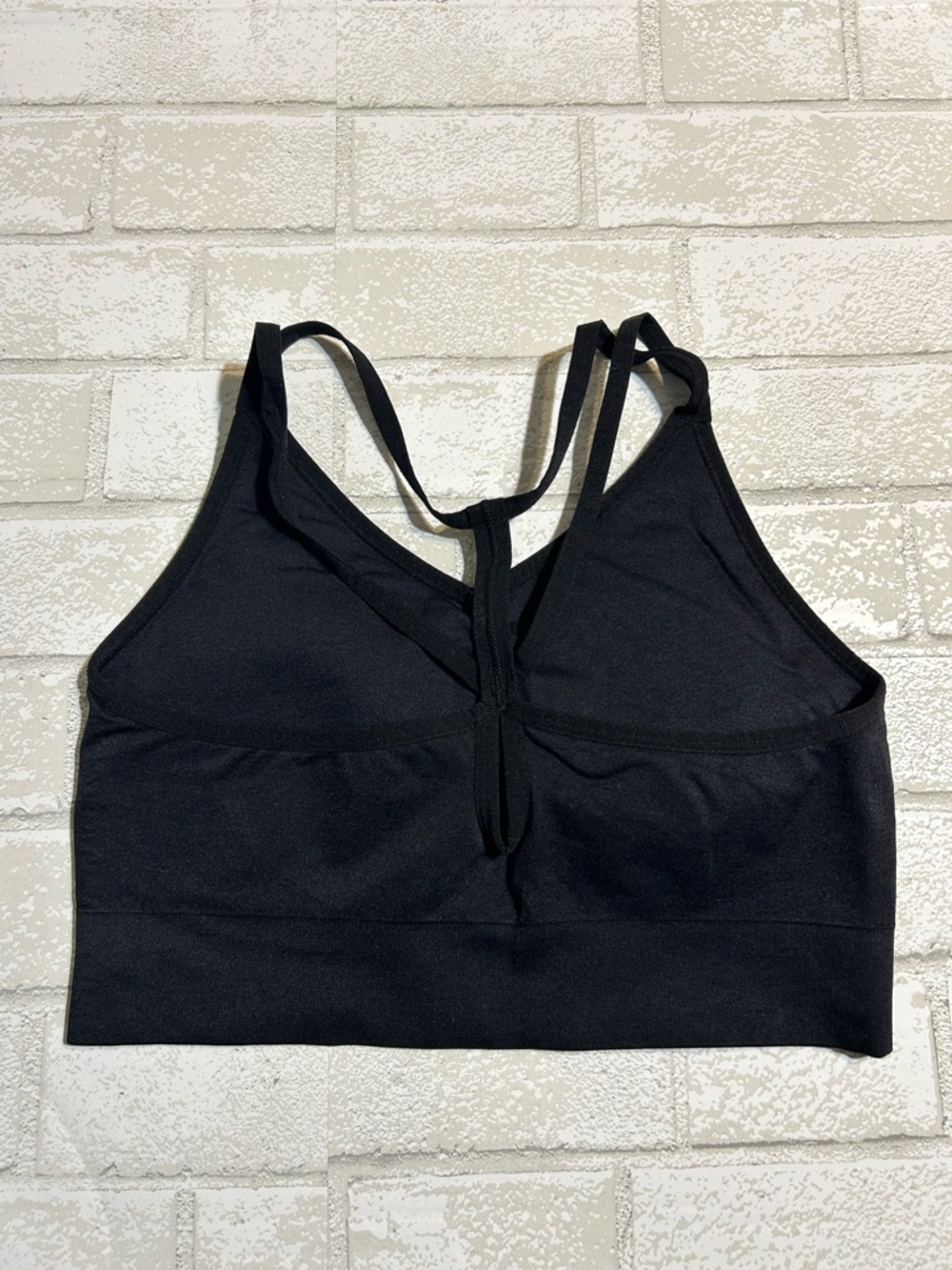 New Balance Black Strappy Racerback Sports Bra - Picture 2 of 5